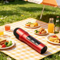 Microphone de karaoké capacitif Bluetooth 5.0, mini microphone portable pour enregistrement en direct avec changeur de voix DSP et retour d'écouteurs