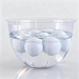Balles de golf flottantes durables et économiques, 2 couches de Surlyn avec logo personnalisé pour le terrain de pratique, le lac et la piscine, sensation de frappe réelle - Product Image 1