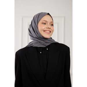 ผ้าคลุมฮิญาบผ้าฝ้ายแท้ สีแอนทราไซต์ สีพื้น สำหรับใช้ในชีวิตประจำวัน สไตล์ตะวันออกกลาง ทรงปกติ น้ำหนักเบา 50 กรัม - Product Image 4