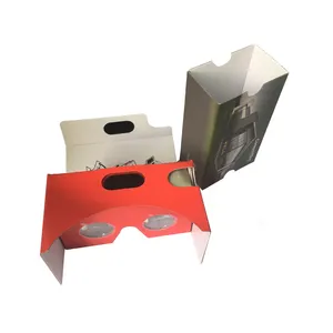 2024 promotional gift custom logo cardboard Portable and Foldable 2.0 paper VR Glasses