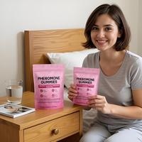 Gummies véganes aux phéromones, zinc et vitamine B6 sans gluten pour l'énergie quotidienne et le soutien de la confiance chez l'adulte