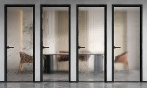 Porte battante extérieure française en aluminium de luxe avec verre trempé pour balcon, patio, villa, <span class=keywords><strong>entrée</strong></span> de <span class=keywords><strong>maison</strong></span> - Product Image 5