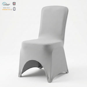 Funda de Silla Elástica Blanca para Banquetes y Hoteles, Sin Necesidad de Planchado, Ajustable, para Uso Corporativo - Product Image 1