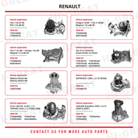 7701462145 Nouvelle pompe à eau automobile pour Renault 11/19/9 Système de refroidissement avec garantie d'un an