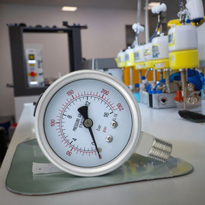 Manômetro de Pressão <span class=keywords><strong>Psi</strong></span> Personalizável com Tubo Bourdon, Manômetro de Pressão em Aço Inoxidável Resistente à Corrosão - Product Image 4