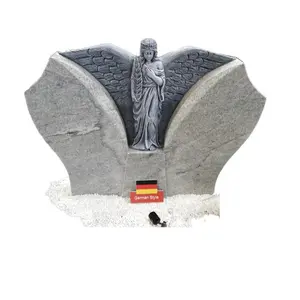 Pierre tombale en granit <span class=keywords><strong>de</strong></span> style allemand européen, pierre tombale verticale, pierre tombale et monument, prix - Product Image 1
