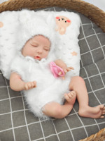 Poupées réalistes de bébé nouveau-né de 13 pouces, corps entier en silicone platine, pouvant boire de l'eau et faire pipi, poupées reborn