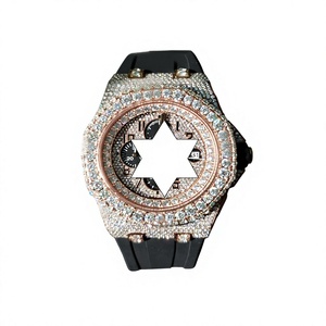 Luxury Men's Mechanical Watch Silicon Band Round Case Sapphire Crystal <b>Chronograph</b> Analog Dial Folding Clasp - Product Image 1