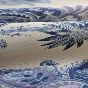 Floral <strong>Navy</strong> Blue Semi-Blackout <strong>Curtains</strong> Polyester Window Drapes Thermal Farmhouse Country <strong>Curtains</strong> for Living Room or Bedroom - Product Image 3