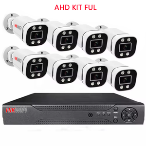 Sistem Kamera Keamanan CCTV 5MP 8Ch 5 in 1 DVR AHD BULLET dan Dome Kit HD Berkabel Luar Ruangan dengan Visi Malam dan Rekaman