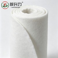 Géotextile non tissé en filament de polyester WSL pour le renforcement des talus routiers et la séparation des sols, drainage ferroviaire, fibres longues
