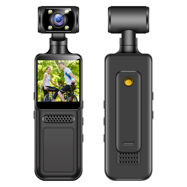 1.3-inch 4K CMOS Sports Digital 180 Degrees Rotatable Loop Video Back Clip Design Waterproof Shockproof Mini Pocket Camera M12