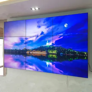 46 55英寸4x4超窄边框模制视频墙监视器多屏电视广告液晶视频墙屏幕显示