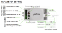 PDLUX PD-MV1002 Petite lampe LED d'intérieur à intensité variable avec capteur radar à micro-ondes, nouvelle invention, capteurs de mouvement et de position