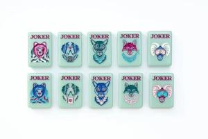 American Green Acrylic <b>Mahjong</b> Tiles 160 Pieces Portable Foldable Durable Custom Color <b>Set</b> for Home Travel - Product Image 5