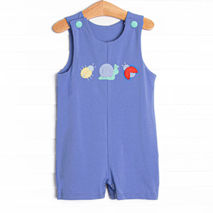 Shorts décontractés personnalisés en coton et élasthanne imprimés pour enfants et filles, tenues assorties pour bébés, combinaisons bulle, vente en gros, respirants pour enfants - Product Image 3