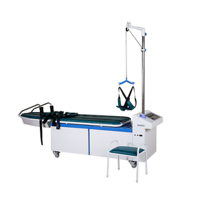 Meja <span class=keywords><strong>Chiropractic</strong></span> Stasioner dengan Penyesuaian Elektrik Portabel, Perangkat Traksi, Tempat Tidur Traksi - Product Image 1