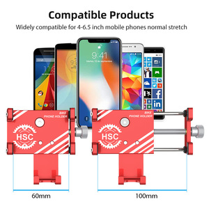 Support de téléphone pour vélo HSC, fixation sur guidon de 35 mm pour VTT - Product Image 3