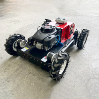 Robot Pemotong Rumput Beroda Segala Medan dengan Remote Control, Kelas Industri, Harga Terjangkau untuk Pemotongan Rumput di Kebun