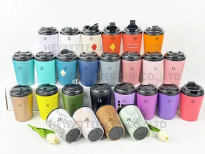 380ml 12oz Coffee Cup Travel Mug Insulated Reusable Thermal Stainless Steel Eco-Friendly With Lid For Hot Cold Drinks Tumbler