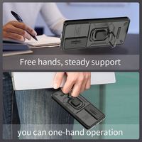 Funda Protectora de Lujo para Teléfono con Diseño de Armadura Resistente a Impactos, Cubierta para Lente y Anillo Magnético para OnePlus Nord CE4 Honor 400 Lite