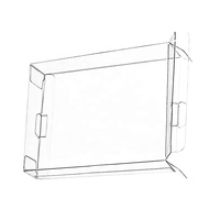 Funda protectora de cartucho de juego, caja de plástico transparente, PET SNES