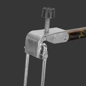 Soporte para caña de pescar de aleación de aluminio, plegable, de doble propósito, con perilla roja para uso en exteriores - Product Image 2