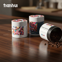 Fabricant d'emballages Tianhui, boîtes métalliques personnalisées de qualité alimentaire, hermétiques, vides, pour café.