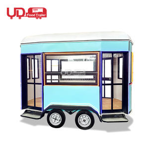 Chariot de nourriture Mobile à Donuts personnalisé, chariot pour café, camion d'aliments, 4 roues, pour chien chaud, glaces - Product Image 5