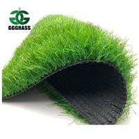 Gazon artificiel paysager à 3 tons, gazon synthétique d'apparence naturelle pour jardin, aménagement paysager extérieur