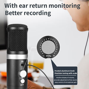 Micrófono de Condensador USB Cardioide Profesional OEM A13 con Cancelación de Ruido y Diseño Ligero para Transmisión en Vivo - Product Image 2