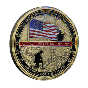 Moneda Conmemorativa de Aleación de Zinc, Color Personalizado, Patriottismo, Relieve, Esmalte, Artesanía, Tema de Coraje y Honor - Product Image 2