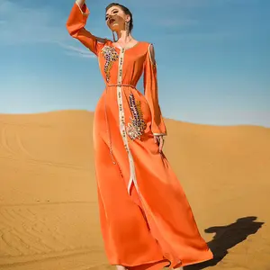 X-22 Women Muslim Dresses Abaya 2023 Latest Design Pakistan Middle East Ethnic Islamic Clothing Abaya Dubai Women Muslim Dresses