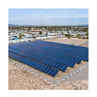 Sistema de Montaje Solar en Suelo de Aluminio Ajustable, Práctico y Ecológico para Jardín de Villa