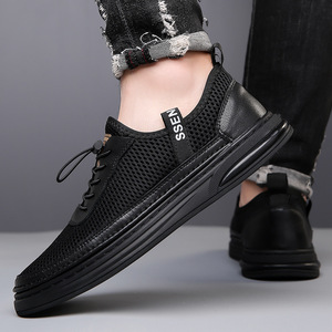 Zapatos Casuales de Verano para Hombre, de Malla, Sin Cordones, Punta Redonda, Transpirables, con Suela de Goma, Ligeros, para Caminar, con Logotipo en la Lengüeta - Product Image 3