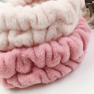 Diadema con lazo de felpa suave de diseño Simple de alta calidad, diadema de Spa, banda para el pelo Facial, banda para el pelo Ultra suave - Product Image 5