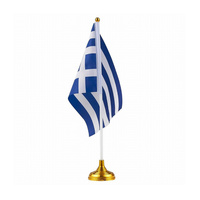 Décorations de bureau en gros drapeaux supports de table poteaux drapeaux de bureau peuvent mettre deux drapeaux
