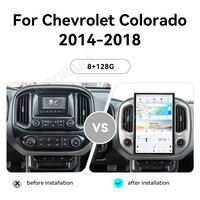 MOOKAKA Écran tactile 14,4 pouces Android sans fil CarPlay 4G GPS Navi pour Chevrolet Colorado 2014-2018 Mise à niveau de l'écran tactile CarPlay sans fil