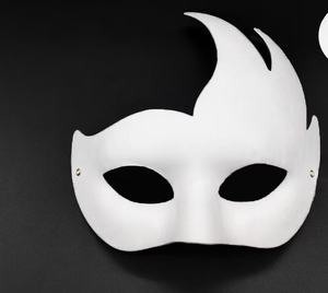 Maschera di carta bianca verniciabile per uomo e bambino mascherata per festa di Halloween <span class=keywords><strong>maschere</strong></span> Decorative in bianco - Product Image 5