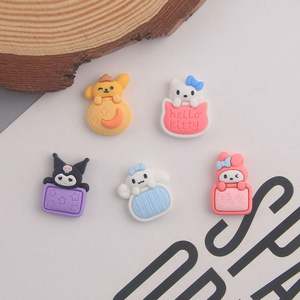 <span class=keywords><strong>Sanr</strong></span> Io con abalorios de resina Bolster Sleeping Melody Kitty Diy Decor para funda de teléfono - Product Image 4