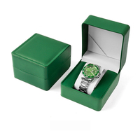 Vente en gros de boîte de montre en cuir PU de luxe emballage personnalisé vide pas cher cadeau montre pour homme et bracelet boîte de rangement avec logo