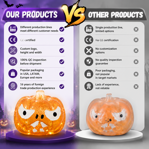 Juguete antiestrés creativo de descompresión con purpurina, de TPR, con forma de animales de caramelo de malta y calabaza de Halloween, novedoso y blando, para el mercado internacional. - Product Image 4