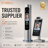 Terminal de Control de Acceso con Reconocimiento Facial por IA, Gestión en la Nube, Anti-spoofing, Multimodo, Tarjeta, Contraseña, Código QR para Edificios de Oficinas