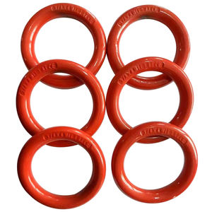 リフティングリングスリングダブル4フックコンビネーションラウンドオーバルレッドビッグオープニングリングフック - Product Image 5