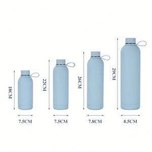 Botella Deportiva de Aluminio de 500 ml con Boca Ancha, Logotipo Personalizado por Sublimación, con Pajita, Asa y Tapa, para Viajes, Senderismo y Deportes - Product Image 4