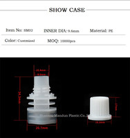 Mandun 8.6mm Bouchon de bec en plastique de qualité alimentaire pour sac de jus Stand up Pouch Spout Bag Doypack Bag