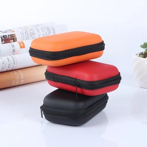 <span class=keywords><strong>EVA</strong></span> tas jinjing nilon penutup kompartemen Headphone kotak penyimpanan perhiasan Earphone 6 warna - Product Image 2