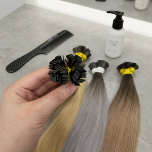 ผมต่อปลายตรงแบบแบน 100% ผมแท้เวียดนาม สีธรรมชาติ ขายส่ง - Product Image 1