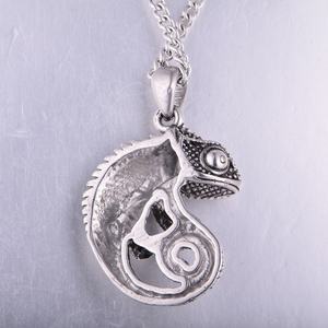 Collares de Camaleón con Diseño Único, Collares Largos Unisex con Forma de Lagarto, Joyería de Acero Inoxidable 316L para Hombre - Product Image 5