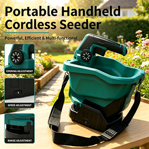 <span class=keywords><strong>Seminatrice</strong></span> Portatile Senza Fili per Semina Diretta con Velocità di Apertura Regolabile per <span class=keywords><strong>Giardino</strong></span> e Fattoria - Product Image 3